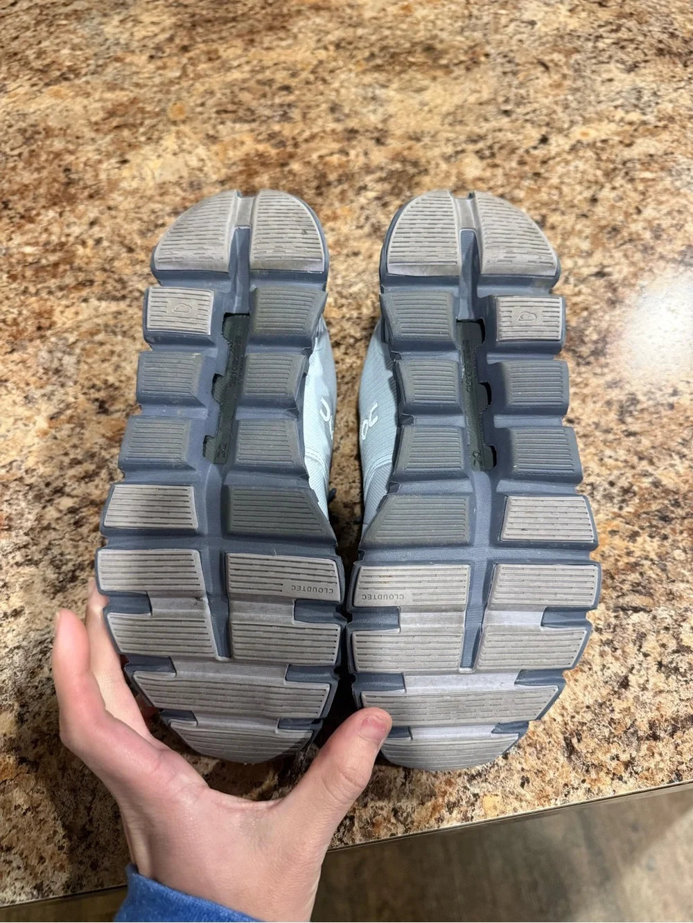 On Running Cloud Women's Lightweight Gray Running Shoes - Picture 3 of 6